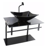 Gabinete Banheiro 50cm suporte cuba prateleira valvula link