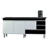 Gabinete Cozinha Luxo 1 50m Puxador Alumínio