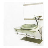Gabinete De Vidro 40cm Para Banheiro Sup Inox