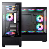 Gabinete Gamemax Mid Tower Atx Vidro Vista Preto