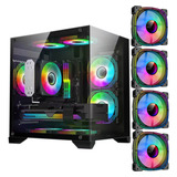 Gabinete Gamer 4 Fans Rgb Micro