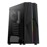Gabinete Gamer Aerocool Mecha Rgb 1fan S fonte Atx Preto