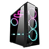 Gabinete Gamer ATX Case Mid Tower PC Gaming Case ATX M ATX ITX Front I O USB 3 0 Port Transparent Side Panels 8 Fan Position Water Cooling Ready