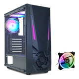 Gabinete Gamer Cg 02tj K mex Jaeger 2 Frontal Rgb c 1 Fan 