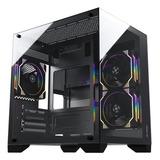 Gabinete Gamer Fortrek Clarity Preto Lateral Vidro Micro atx