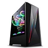 Gabinete Gamer Gaming Case Mid Tower PC Gaming Case ATX M ATX Front I O USB 3 0 Port Transparent Side Panels 8 Fan Position Water Cooling Installation Ready