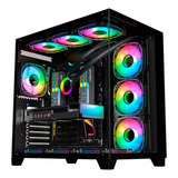 Gabinete Gamer K mex Aquário Cg 02j1 Atx Ghost Shark S Fans