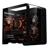 Gabinete Gamer K mex Aquario Cg 48ki Cyberpunk Preto Cg48kirh001cb0x