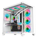 Gabinete Gamer K mex Aquário Cg w2j1 Atx Ghost Shark White