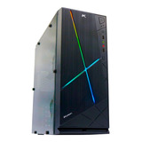 Gabinete Gamer Ktrok Kt11 Led Rgb Lateral Acrilica S Fonte