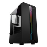 Gabinete Gamer Led Rgb Hayom Gb1724 Preto Vidro Temperado