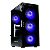 Gabinete Gamer Mid Tower 3 Fan Rgb Sem Fonte Liketec Matrix