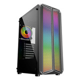 Gabinete Gamer Painel Frontal Rgb Mid Tower Fan 120mm Oex