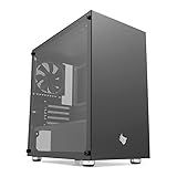 Gabinete Gamer Pichau HX300 Glass Preto PG HX3 G01