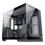 Gabinete Gamer Redragon Wideload Pro Ca 604b pro Preto Mid Tower Vidro Atx