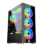 Gabinete Gamer Ryvel Vision Mid Tower Preto Sem Fans