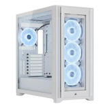 Gabinete Rgb Corsair 5000x Rgb Ql Edition Branco Mid Tower Cor Branca
