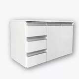 Gabinete Suspenso Banheiro Cozinha Luxo Lavanderia Branco