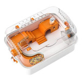 Gaiola Animaux Laranja 45x30x20cm Para Hamsters E Chinchilas