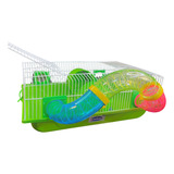 Gaiola Bragança Para Hamster Super Luxo Mouse Fun Cor Verde