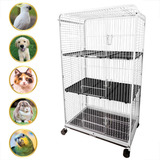 Gaiola Canil Gatil Para Pet Shop Viveiro Clinica 3 Andares