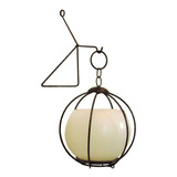 Gaiola Com Luminária Lanterna Porta Vela Castiçal Decorativa