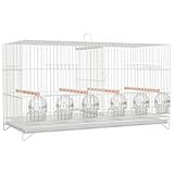 Gaiola Criadeira Para Canário 6 Comedouros Meia Lua