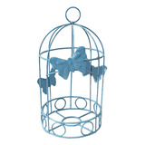 Gaiola Cute Borboleta Pequeno Azul Bebê Decorativa Temática