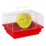 Gaiola De Hamster Brasileirinha Vermelha Jel Plast Cor Vermelho