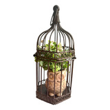 Gaiola Decorativa De Ferro Provençal 29 Cm