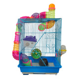Gaiola Hamster Roedores Completa 3 Andares Savana Pet