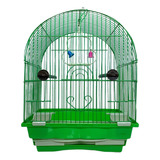 Gaiola Oval Triangular Viveiro Para Pássaro Savana Pet