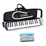 Gaita Diatônica Blues Dó C Escaleta 37 Teclas Spring Kit