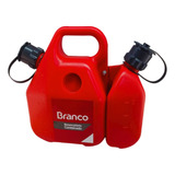 Galão Bidão De Combustível Gasolina E Óleo Combinado Branco