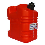 Galão De Combustível Vermelho 10 Litros Com Bico Thor
