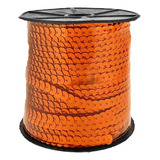 Galão Fio Paetê Artesanato Cobre 6mm 10m