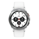 Galaxy Watch4 Classic Bt 42mm 16gb 1 5 Ram Branco Samsung Cor Da Caixa Prata