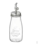Galheteiro 400ml Com Bico Inox Quat Stag Genietti Bormioli