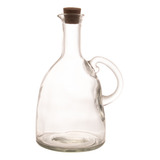 Galheteiro Porta Azeite Vinagre Vidro Tampa Cortiça 480ml