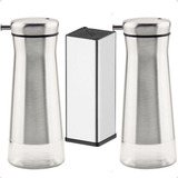 Galheteiro Porta Óleo Azeite Vinagre Paliteiro Palito Inox