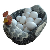 Galinha Caipira Em Madeira Porta Ovos Decorativa Promoção