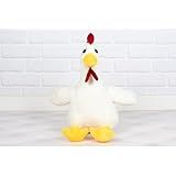 GALINHA REALISTA 30 CM PELUCIA FAZENDINHA BRANCO