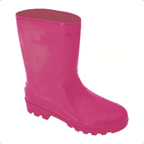 Galocha Infantil Rosa Impermeável P chuva Confortavel 