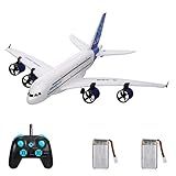 Galori Aeronave Voadora A380 2 4G RC Airplane Flying Aircraft Glider Com LED Holofote 3CH Para Iniciantes EPP Foam Asa Fixa Avião Espuma Avião Controle Remoto Aeromodelismo Brinquedos Crianças Present
