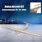 Galori Mini Asa Fixa Asas De Dança Hobby1501 Balsa Rc Avião Planador 1550mm Envergadura Aeronave Diy Kit