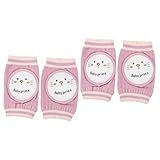 GALPADA 2 Pares Meias Até O Joelho Joelheira De Bebê Joelheiras Para Bebê Para Engatinhar Joelheira Infantil Protetores De Joelho De Bebê Desenho Animado Leggings Criança Pequena Algodão