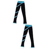 GALPADA 2 Peças Calças Leggings De Treino Ternos Femininos Ternos De Patinação Artística Ternos Femininos Calças De Patinação Artística Leggings De Patinação Ternos Femininos