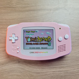 Game Boy Advance Com Tela Ips E Mod De Bateria Cor Rosa