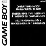Game Boy Information And Precautions Instruction Booklet Nintendo Game Boy Manual Only Nintendo Game Boy Manual 