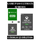 Game Pass Ultimate 12 Meses Gpu live Gold Codigo 25 Digitos